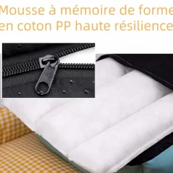 DOWNYPAWS - Panier d'hiver pour chiens de petite et moyenne taille - panier , amovible, lavable, imperméable - 60cmx50cmx15cm