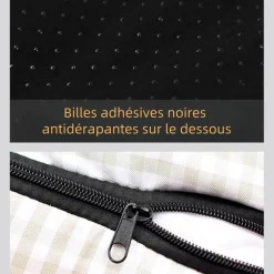 DOWNYPAWS - Panier d'hiver pour chiens de petite et moyenne taille - panier , amovible, lavable, imperméable - 60cmx50cmx15cm