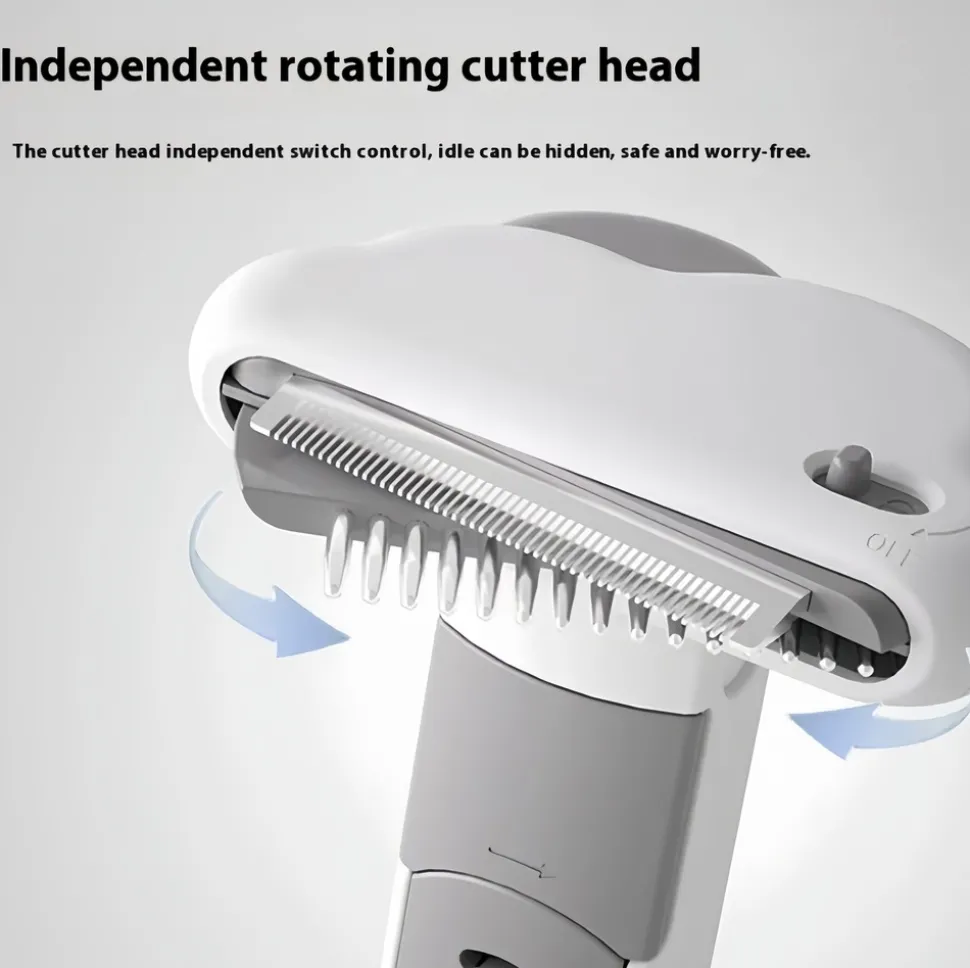 DOWNYPAWS - Peigne multifonctionnel trois - en - un pour chat : élimine les poils morts fourniture essentielle de toilettage