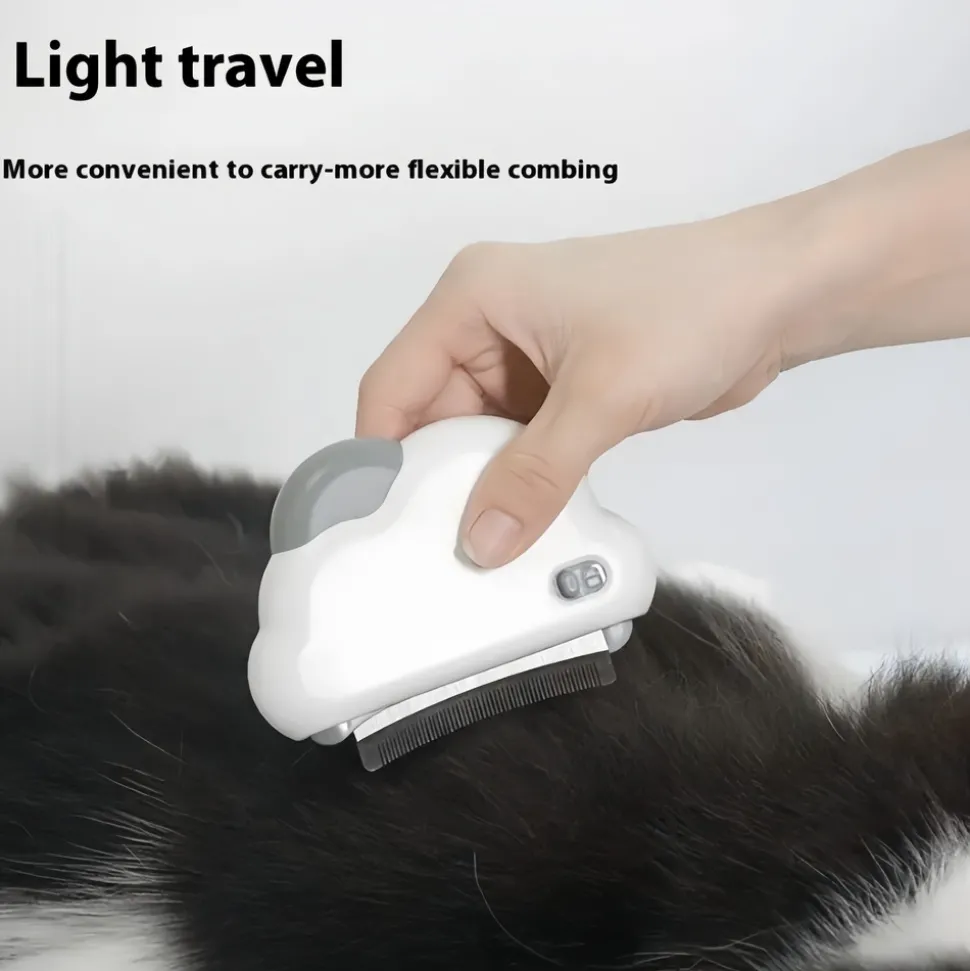 DOWNYPAWS - Peigne multifonctionnel trois - en - un pour chat : élimine les poils morts fourniture essentielle de toilettage