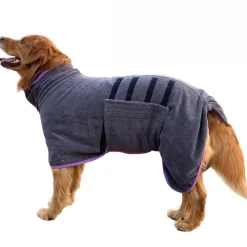 DOWNYPAWS - Peignoir pour chienabsorption d'eau