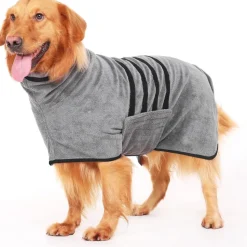 DOWNYPAWS - Peignoir pour chienabsorption d'eau