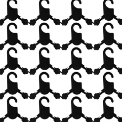 DOWNYPAWS - Pendentifs pour vêtements - plastique noir taille petite 20 pièces