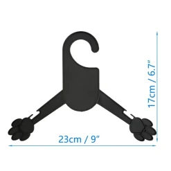 DOWNYPAWS - Pendentifs pour vêtements - plastique noir taille petite 20 pièces