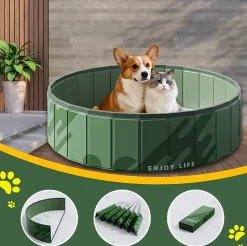 DOWNYPAWS - Piscine extérieure pour chien : portable pliable et respectueuse de l'environnement