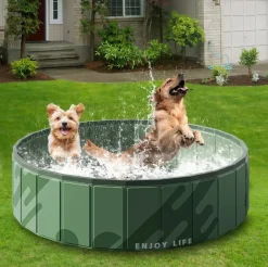 DOWNYPAWS - Piscine extérieure pour chien : portable pliable et respectueuse de l'environnement