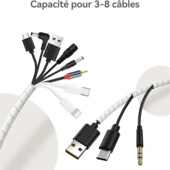 DOWNYPAWS - Protecteur de cordon 5m