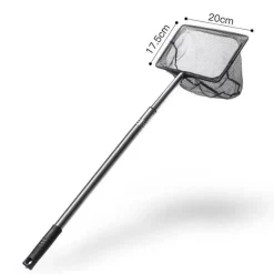 DOWNYPAWS - Épuisette carrée inoxydable télescopique