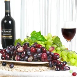 DOWNYPAWS - Raisins artificiels très réalistes 24 pièces vertes * 3