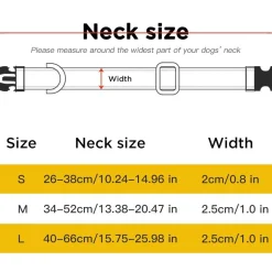 DOWNYPAWS - Réfléchissant collier pour chien