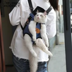 DOWNYPAWS - Sac à dos pour chat et aux chiens -rose corail-xl (5-6kg)