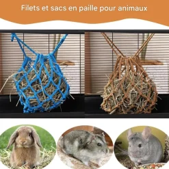 DOWNYPAWS - Sac à foin - suspendu pour lapin chinchilla cochons d’inde