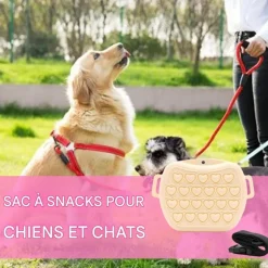 DOWNYPAWS - Sac de friandises - en silicone, pour dressage