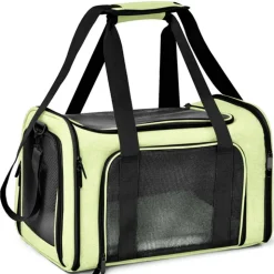 DOWNYPAWS - Sac de transport pour chat, portable et pliable vert taille l downypaws