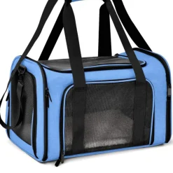 DOWNYPAWS - Sac de transport pour chat, portable et pliable bleu taille s downypaws