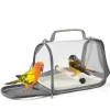DOWNYPAWS - Sac de voyage léger respirant portable et pliable pour animaux de compagnie - cage à oiseaux pour perroquets à porter à une épaule