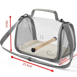 DOWNYPAWS - Sac transport oiseau avec bâton et plateau