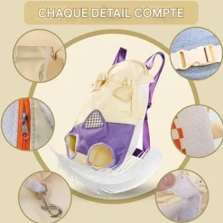 DOWNYPAWS - Sac transport pour chat