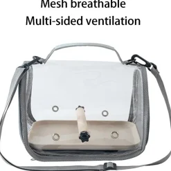 DOWNYPAWS - Sac transport oiseau - pliable, perchoir inclus