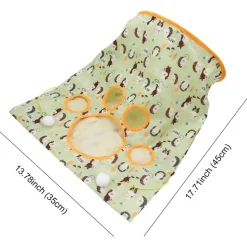 DOWNYPAWS - Sac tunnel pourchatsavec balle jouet