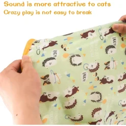 DOWNYPAWS - Sac tunnel pourchatsavec balle jouet