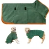 DOWNYPAWS - Serviette de bain en microfibre absorbante pour chiens peignoir de séchage convient pour 7 à 14 kg