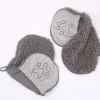 DOWNYPAWS - Serviette de bain en microfibre chenille écologique - séchage rapide et absorbante pour chats et chiens