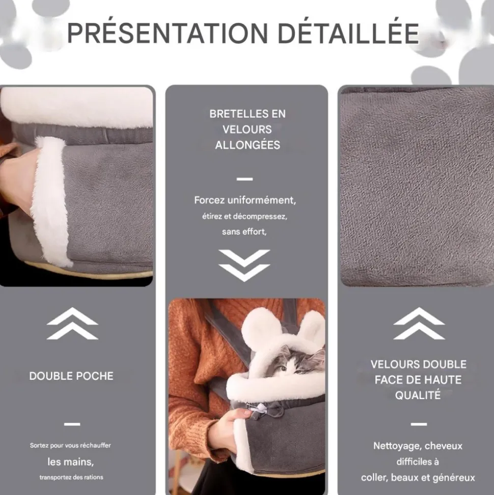 DOWNYPAWS - Soft sac pour chat