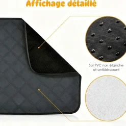 DOWNYPAWS - Tapis - lavable etanche antidérapant pour cage