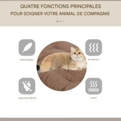 DOWNYPAWS - Tapis chauffant pour chat et chien - sans électricité - portable et antidérapant