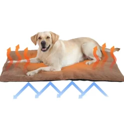 DOWNYPAWS - Tapis chauffant pour chat et chien - sans électricité - portable et antidérapant