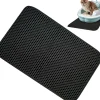 DOWNYPAWS - Tapis de litière pour chat noir 40*50cm