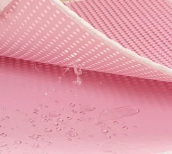 DOWNYPAWS - Tapis de litière anti-déversement pour chat rose 45*60cm