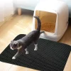 DOWNYPAWS - Tapis de litière pour chat noir 45*60cm