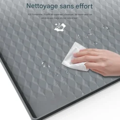 DOWNYPAWS - Tapis d'entraînement en silicone pour chiens et chats - 61 x 61 cm - anti - éclaboussures - livré avec quatre clips