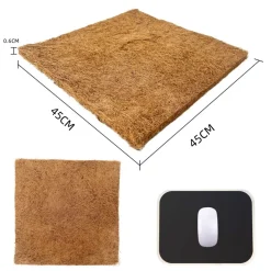 DOWNYPAWS - Tapis en fibre de noix de coco pour nid d'oiseau et animal de compagnie 45*45cm 5 pièces