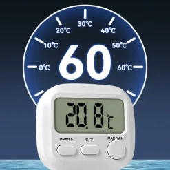 DOWNYPAWS - Thermomètre électronique avec sonde longue