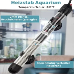 DOWNYPAWS - Thermoplongeur 100w pour aquarium - jusqu'à 120l