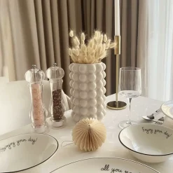 DOWNYPAWS - Vase décoratif boho bubble beige