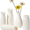 DOWNYPAWS - Vase en plastique pour arrangement de fleurs en style nordique - décoration de maison et de table vase en plastique anti-chute