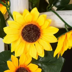 DOWNYPAWS - Vigne de tournesol artificielle, 10 fleurs de tournesol 2 pièces