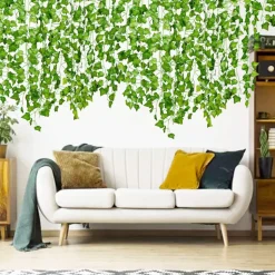 DOWNYPAWS - Vignes artificielles, faux lierre 12 pièces, pour décoration suspendue