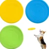DTOPBUYAGE - 3 pack frisbees en caoutchouc naturel pour chien