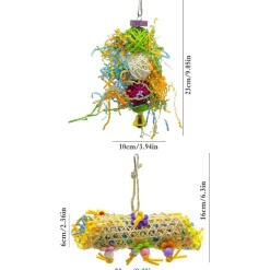 DTOPBUYAGE - 3 pcs jouets pour oiseaux dtopbuyage