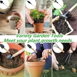 DTOPBUYAGE - 6 pcs mini outils de jardinage pour transplanter petites plantes