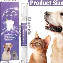 DTOPBUYAGE - 2 pièces gel réparation buccale pour animaux