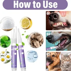 DTOPBUYAGE - 2 pièces gel réparation buccale pour animaux