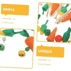 DTOPBUYAGE - 2 pièces mâcher hamster carotte