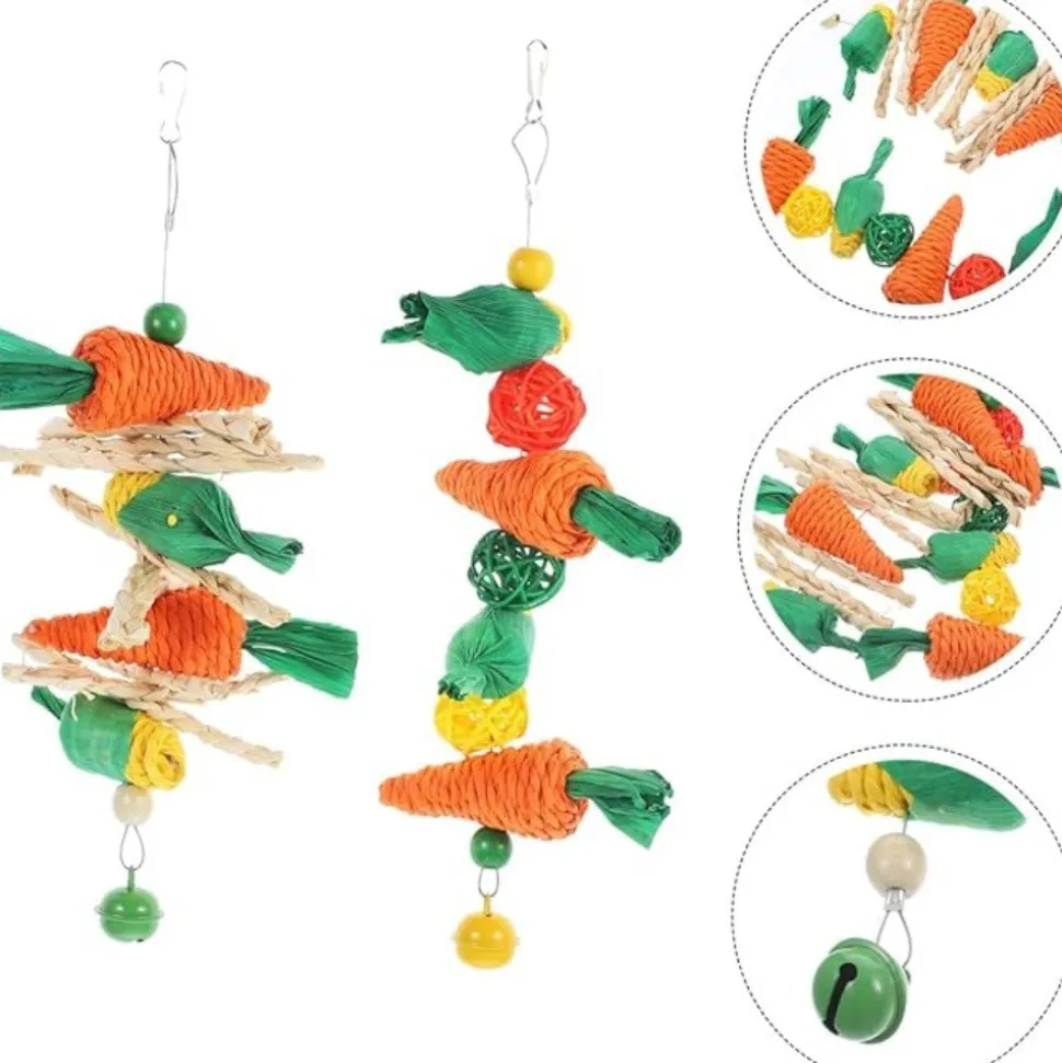 DTOPBUYAGE - 2 pièces mâcher hamster carotte