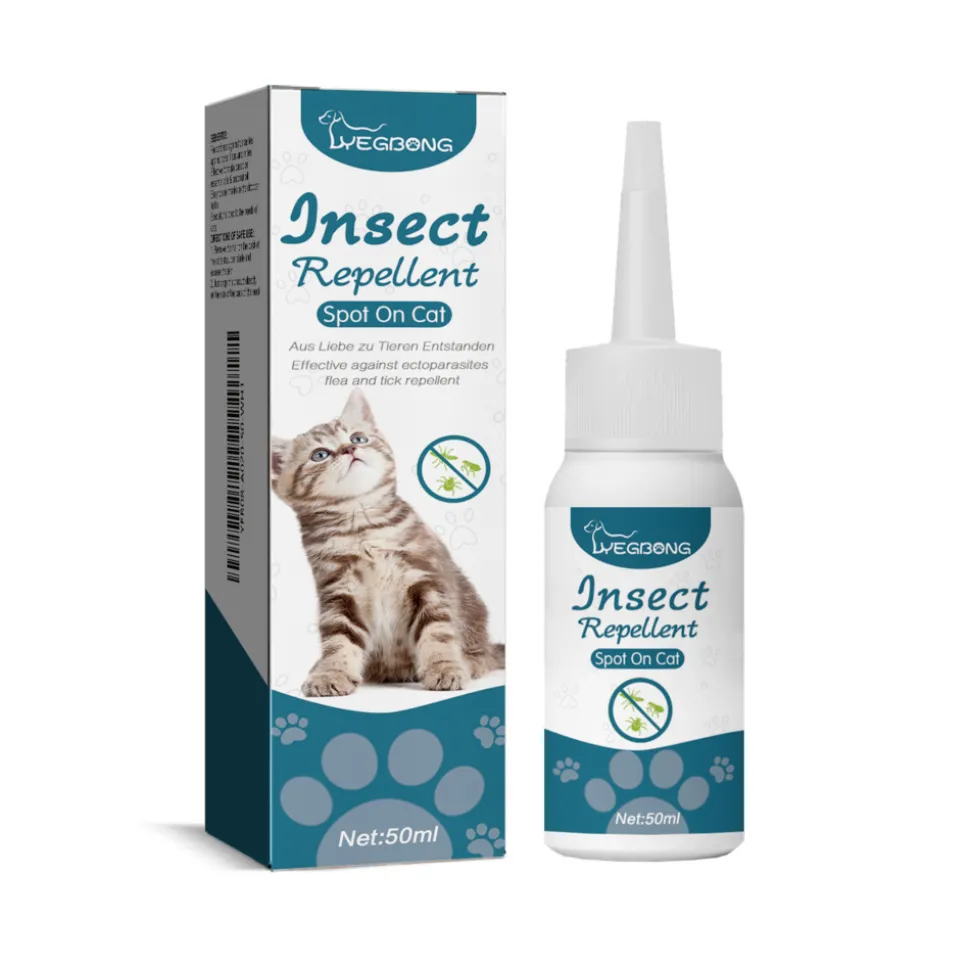 DTOPBUYAGE - Agent anti-puces et tiques pour animaux de compagnie, 50 ml - dtopbuyage